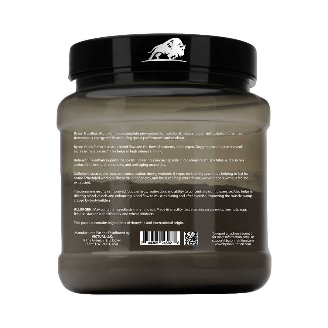 Buy Online Atom Pump Preworkout Reduce Fatigue, Boost Focus and