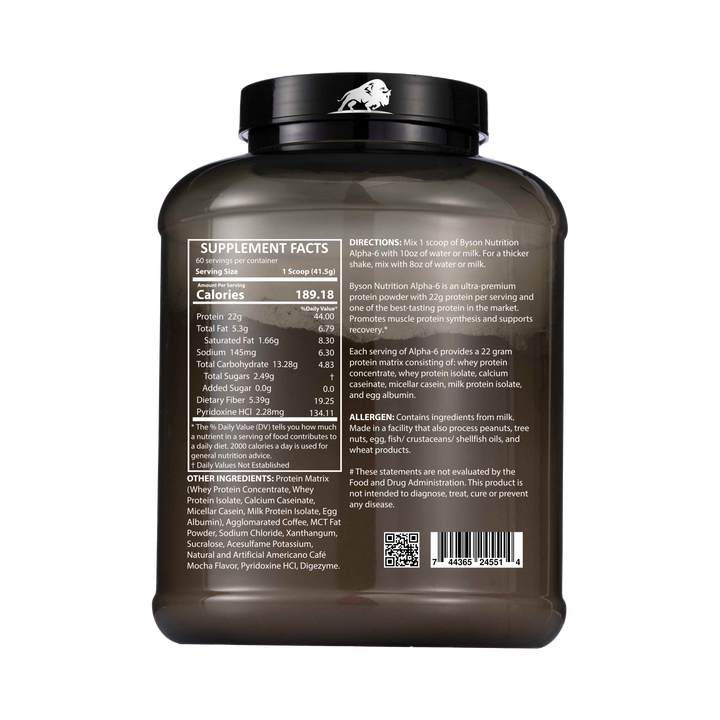 Alpha 6 Whey Protein Powder 5.5 Lbs